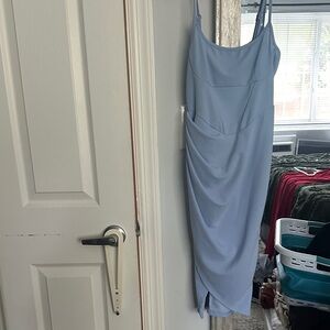 Elegant Blue Women's Dress